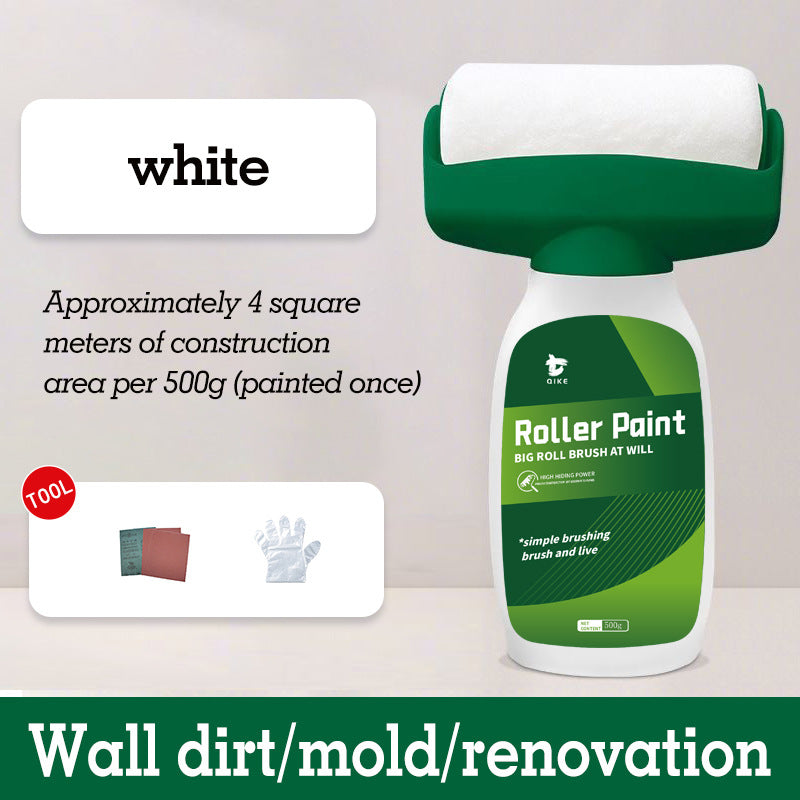 Seven Major Subjects Large Roller Paint Indoor Graffiti Stain Covering Roller Paint Wall Renovation Repair Latex Paint White Coating