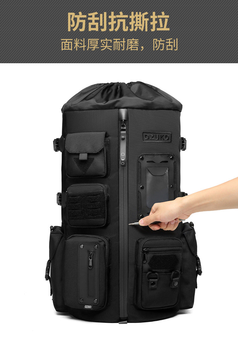 OZUKO Basketball Backpack Men's Large Capacity Waterproof Backpack Sports Bag Multifunctional Outdoor Trendy Brand Backpack