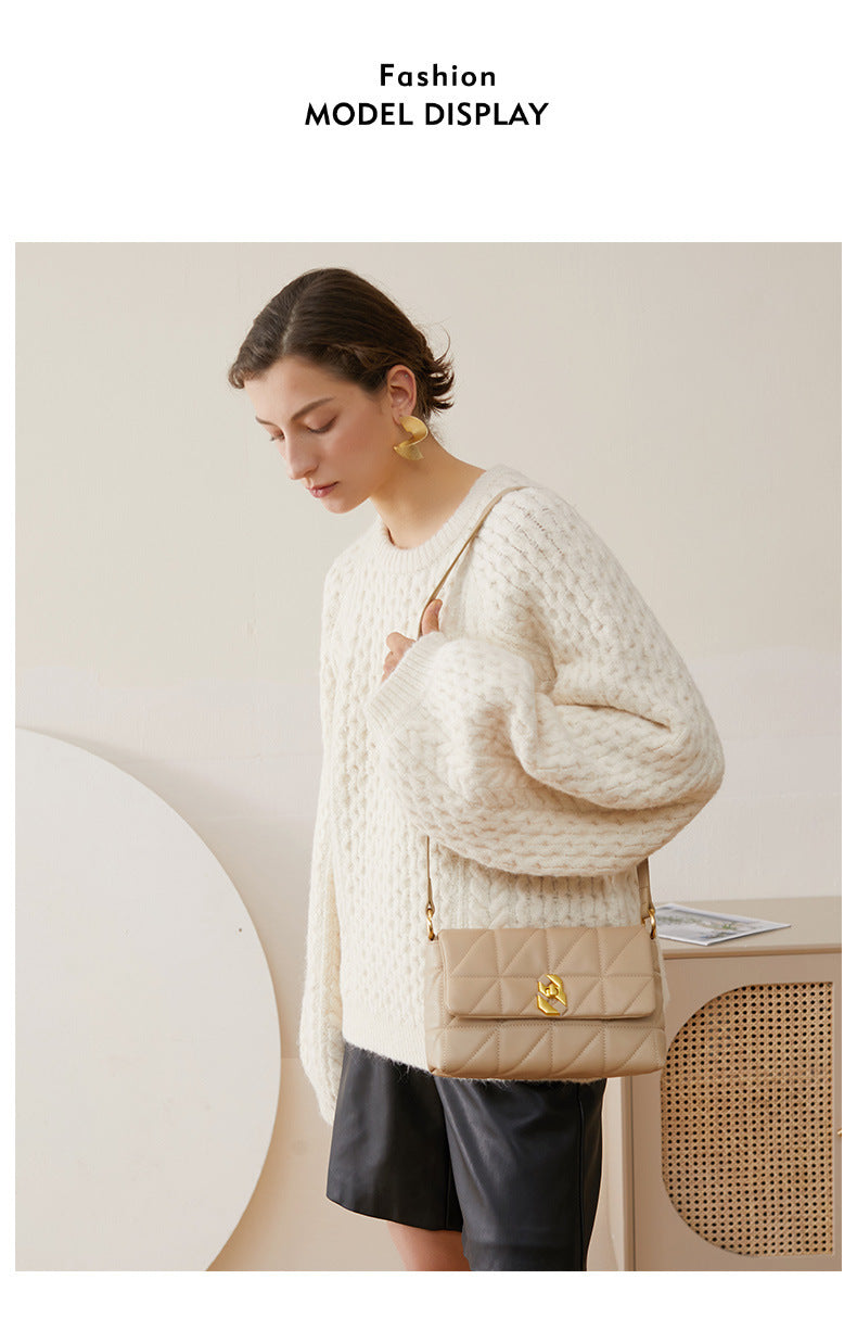 Niche Design Quilted Chain Underarm Bag for Women New Commuter Bag Single Bag Fashion Versatile Crossbody Bag Women's Bag