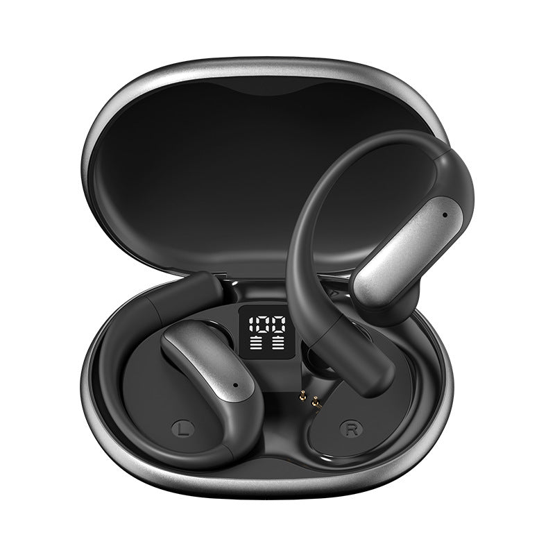 2025Popular M129Ear-mounted Digital Display Bluetooth Earphones Private Model High Appearance Wireless Bluetooth Earphones