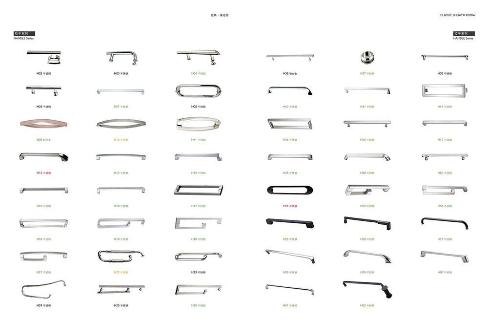 2022 New Design High Quality Bathroom Door Glass Sliding Half Moon for Under Shower Door