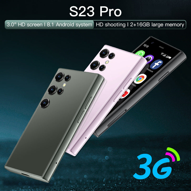 Hot Sale S23Pro Mini Smartphone2+16Dual SIM Dual Standby Android mini Mobile Phone