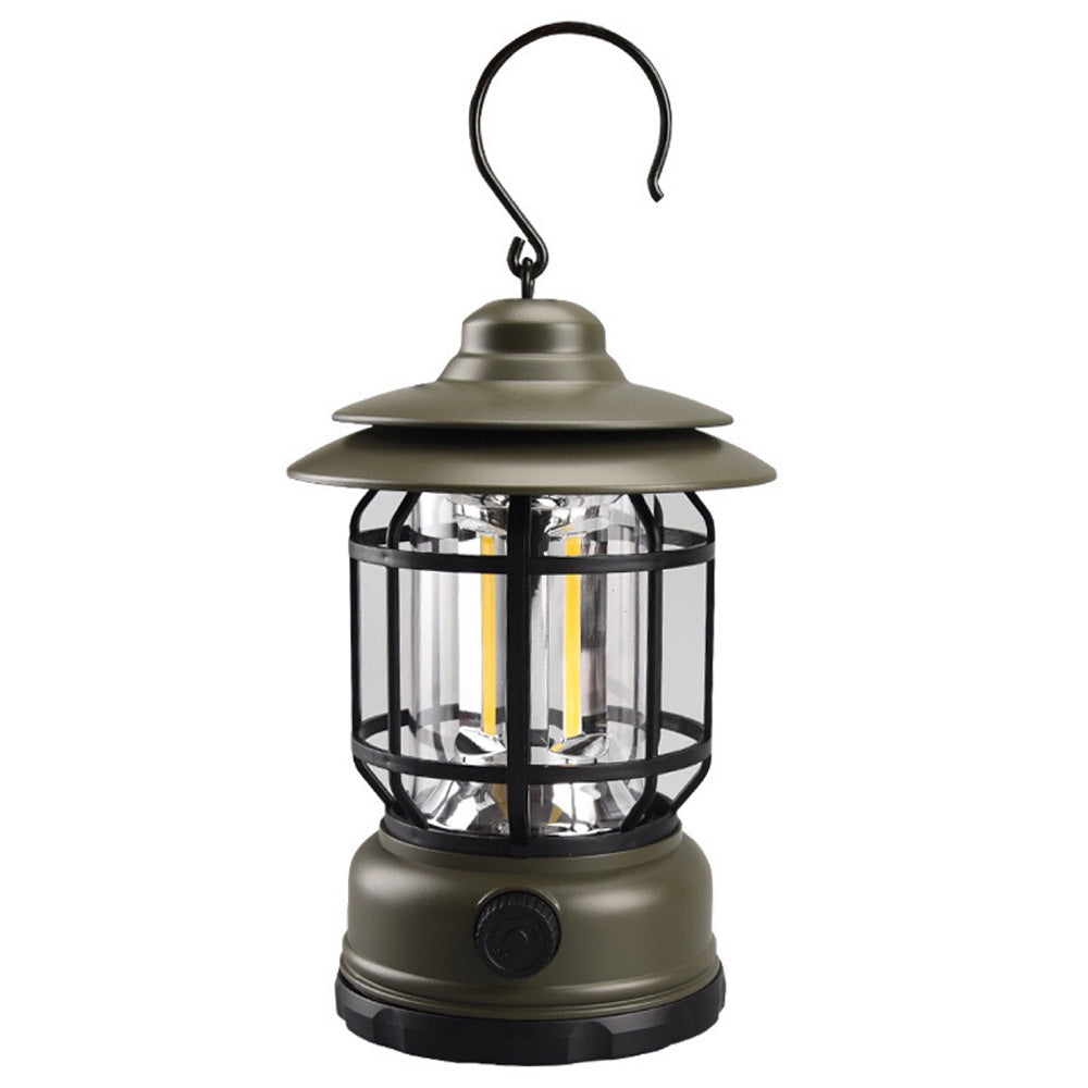 Retro Camping Lantern Outdoor Camping Light Household Emergency Tent Light Lantern Outdoor Light Multi-Functional Camping Light