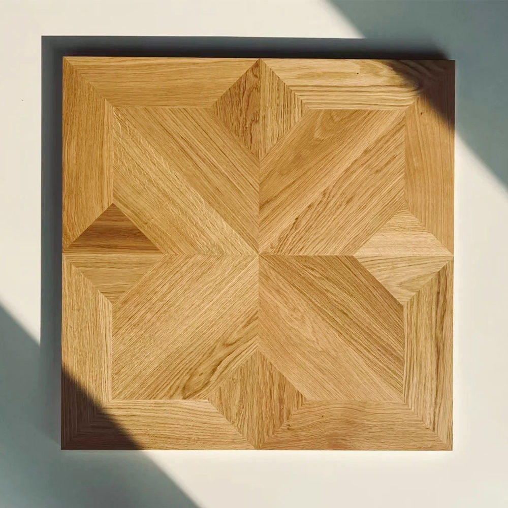 12mm Custom Square Manchurian Ash Parquet Flooring | Engineered Flooring with Natural Grain for Homes Hotels & Outdoor Use