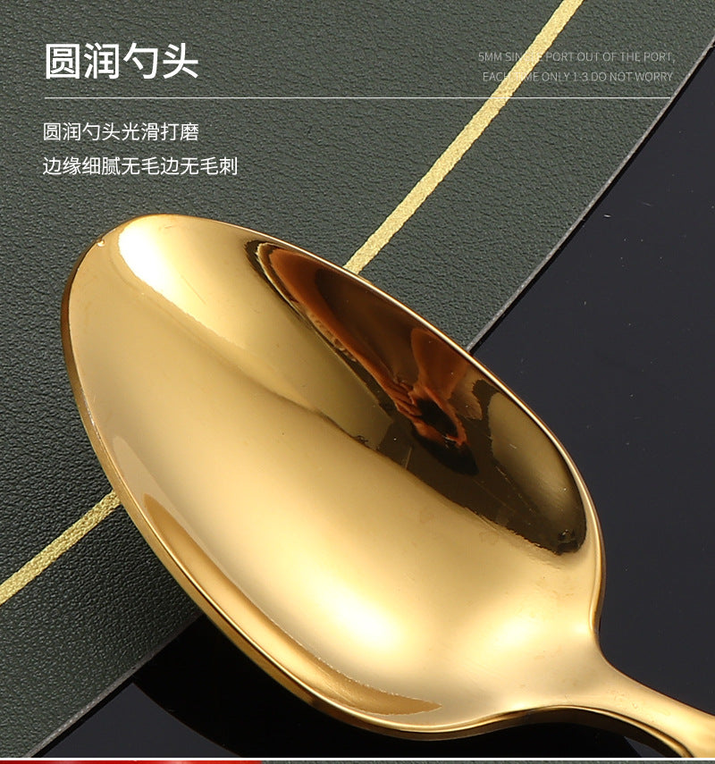 410Stainless Steel Tableware Hotel Restaurant Hammered Knife Fork Spoon24Set of High-End Western Cuisine Embossed Steak Knives and Forks