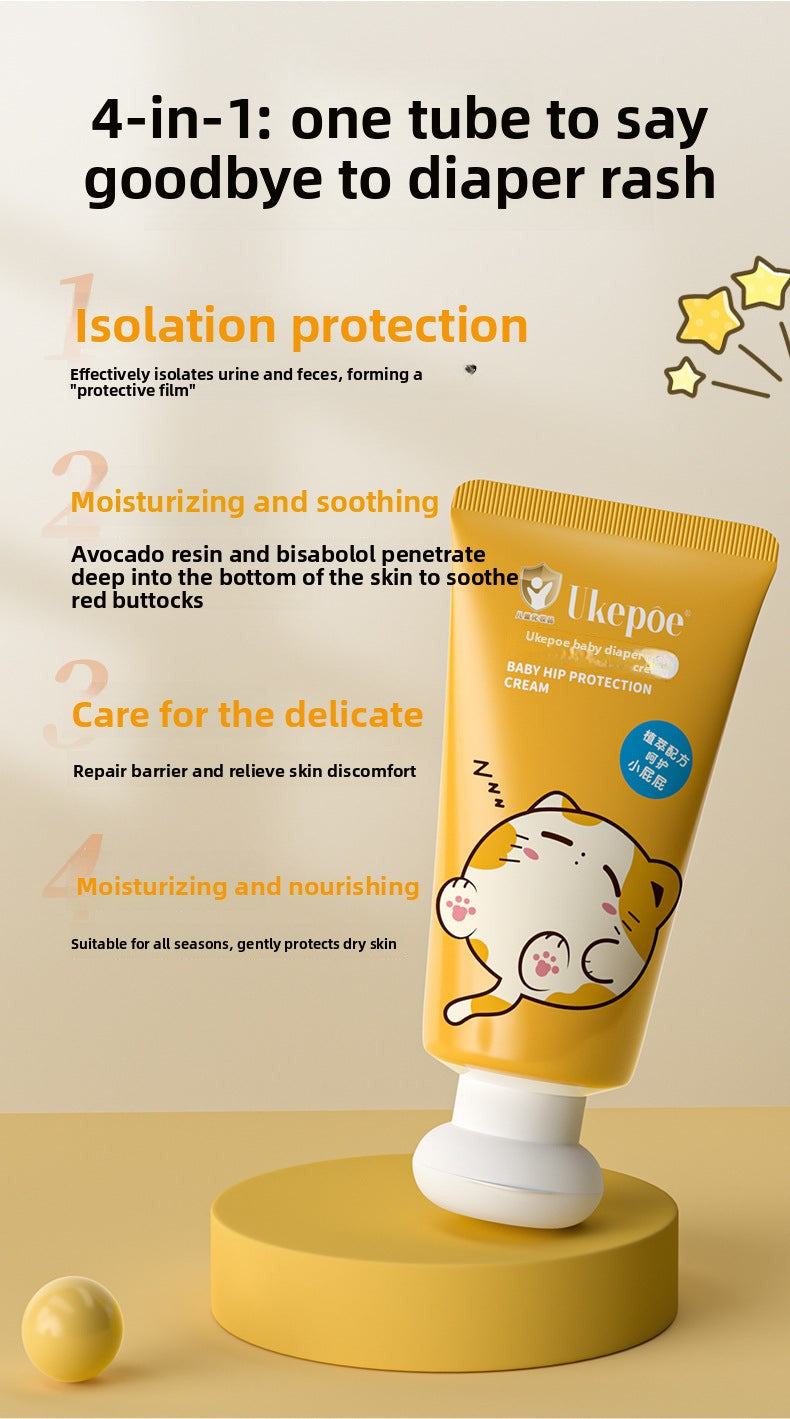ukepoe Baby Diaper Rash Cream Newborn Red PP Care Processing Improve Butt Redness Baby Diaper Rash Cream OEM