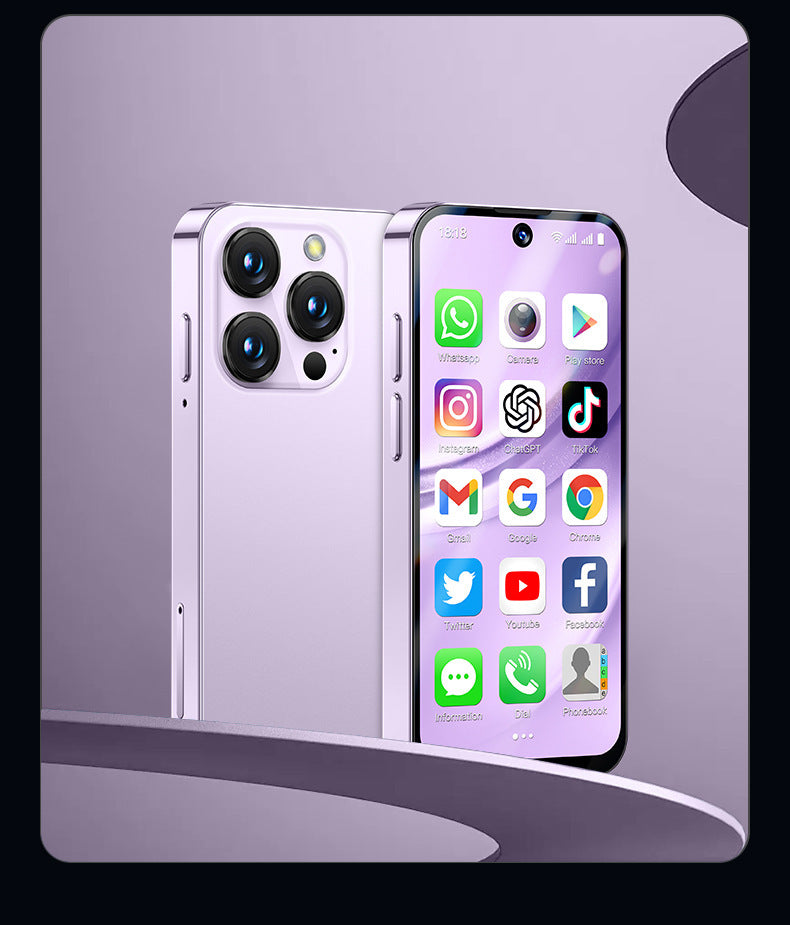 XS19pro Mini Phone Compact Quad-Core Perforated Screen3.88inch Android smartphone foreign language
