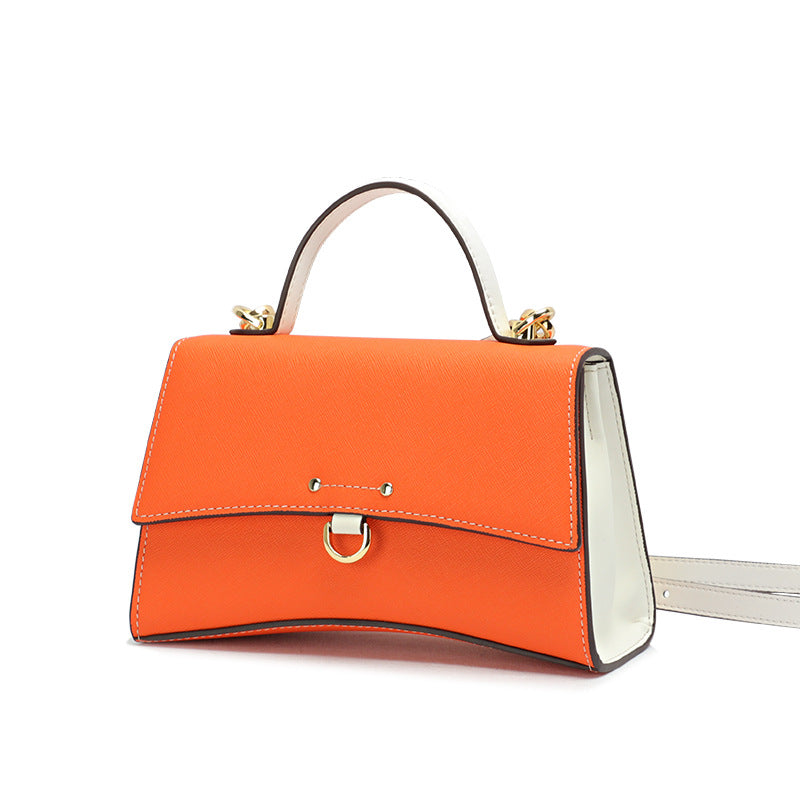 New Summer Korean Fashion Simple Kelly Bag Women's Single Shoulder Crossbody Small Bag Elegant Personality Small Square Bag