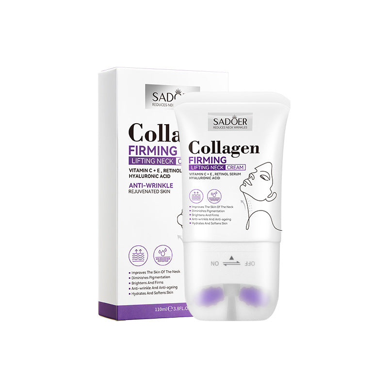 Collagen Neck Cream110ml SADOER Firming Roller Neck Lifting Cream  Wholesale