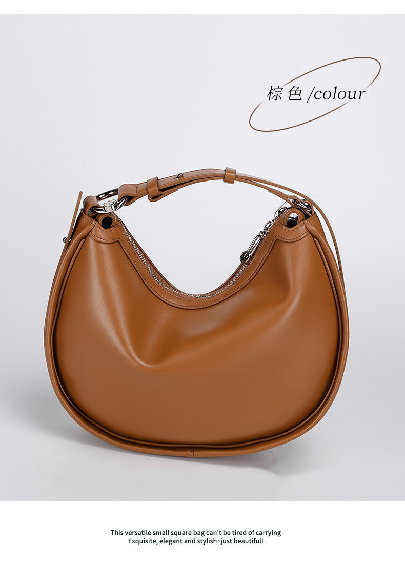 Niche Design Crescent Bag Style Underarm Bag2024New Simple Versatile Fashion Single Shoulder Crossbody Bag