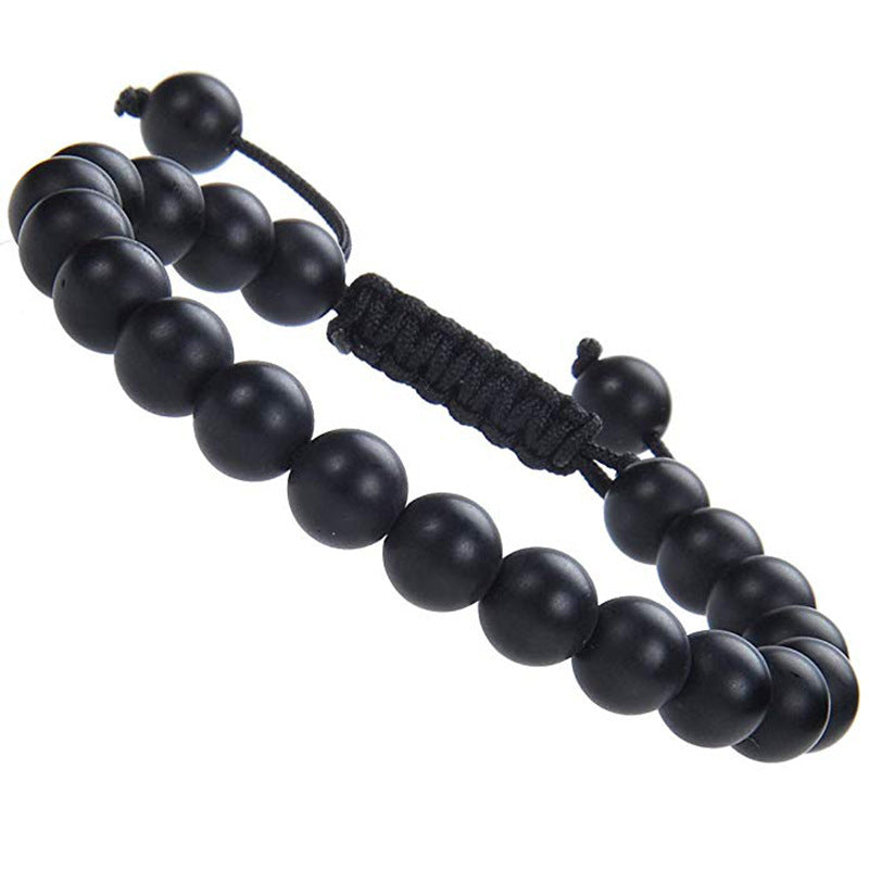 AliExpress Natural Tiger Eye Stone Bracelet Agate Couple Woven Bracelet Peacock Stone Woven Bracelet