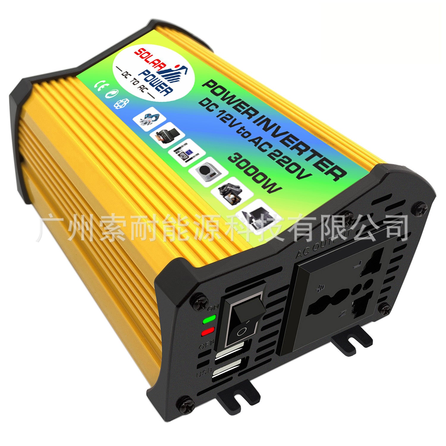 Car Converter Car Small Appliance Inverter300W Dc12V Transfer Communication110V/220V Double USB Mouth