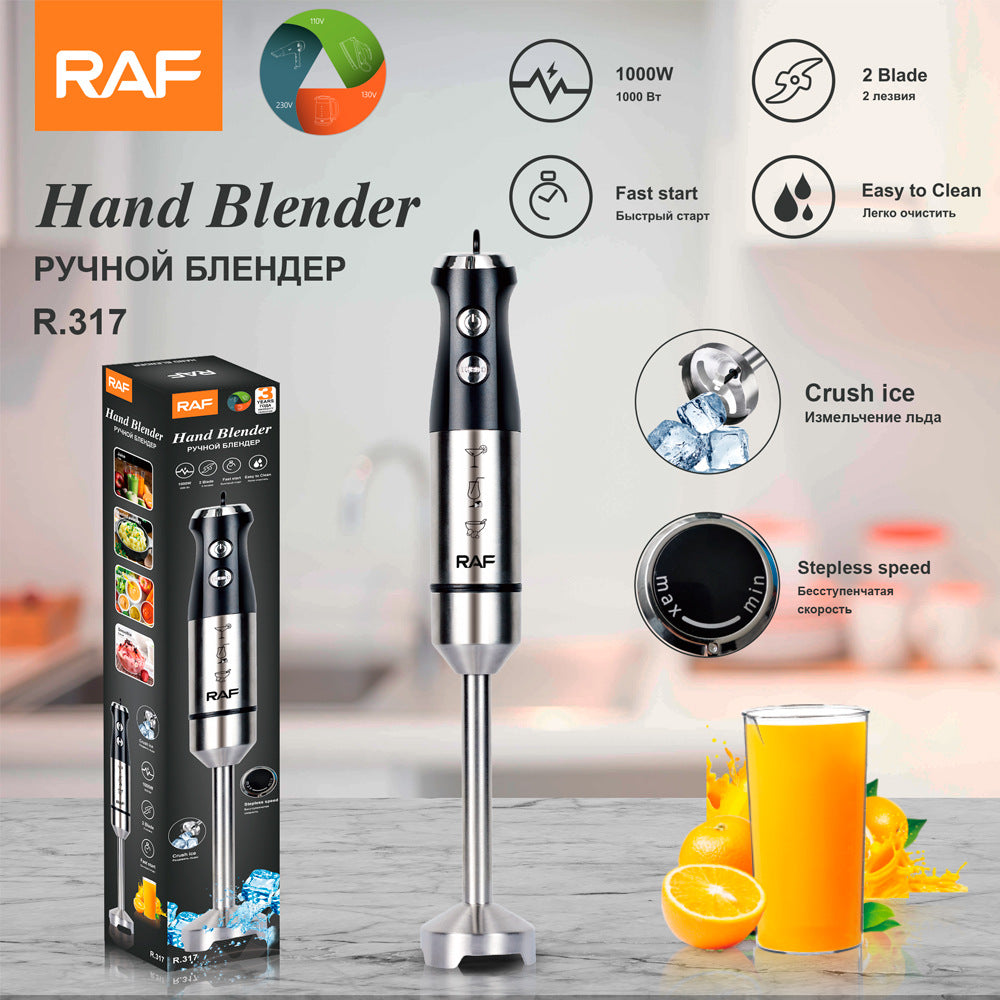 RAF EU Standard Handheld Cooking Stick Mixer Multi-Functional Household Food Cooking Auxiliary Food Baking