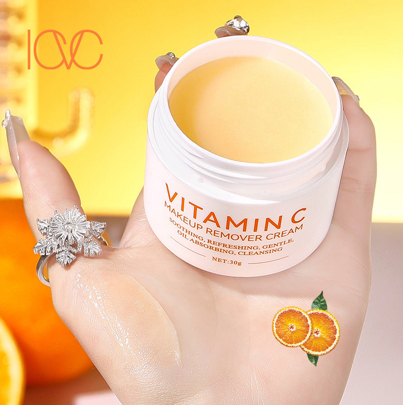 ICVC#Makeup Remover Cream Facial Cleansing Easy Makeup Removal Vitamin C Moisturizing cream30g Packaging European Beauty Makeup