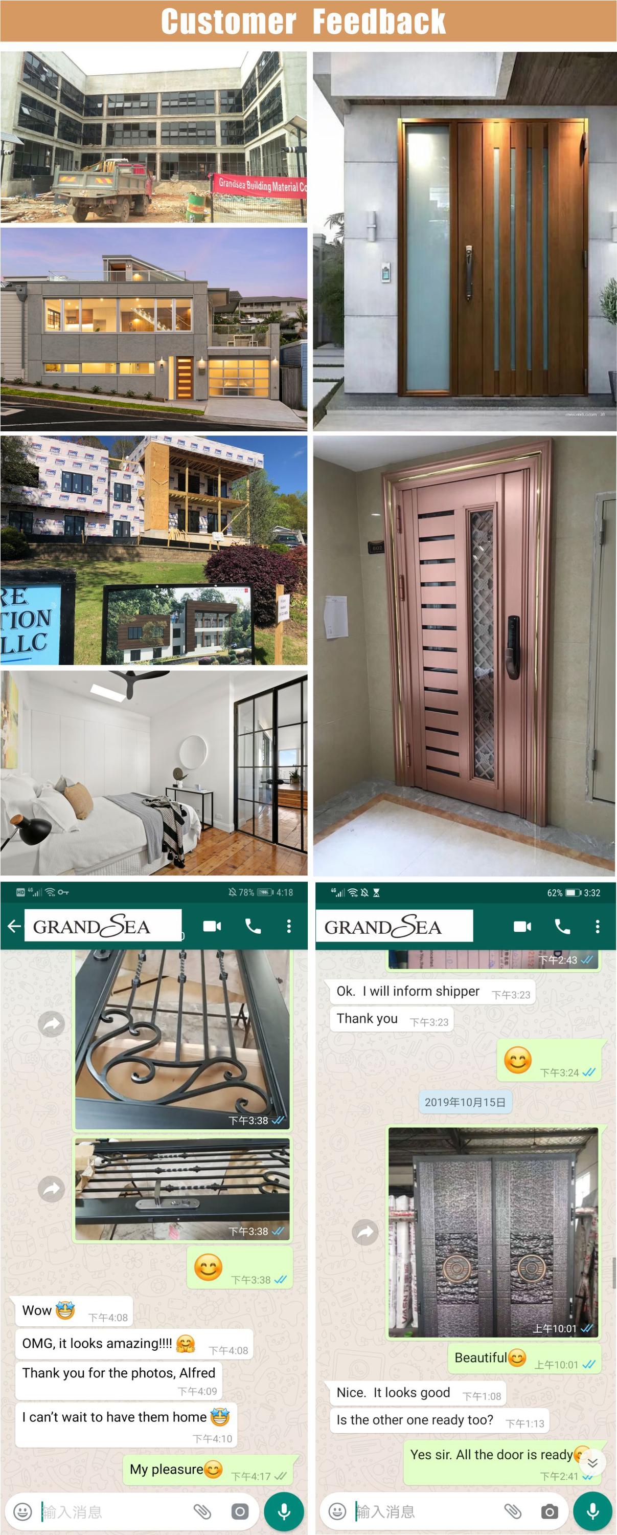 Luxury Simple Bathroom Sliding Tempered Glass Aluminum Frame Door Shower