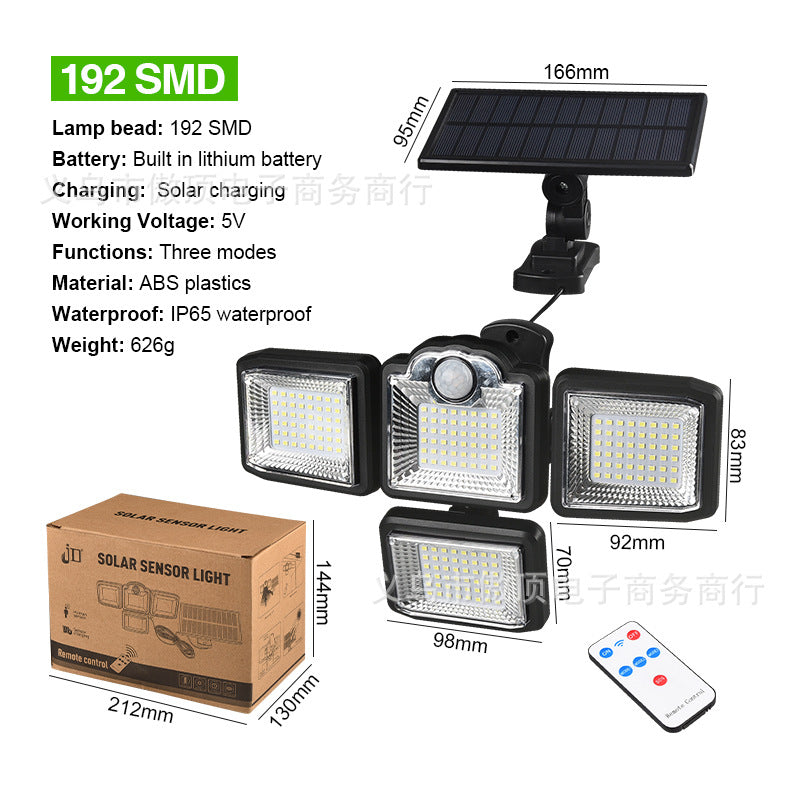 New Solar Wall Light Split Body Sensor Street Light Remote Control Garden Light LED Waterproof Garden Light