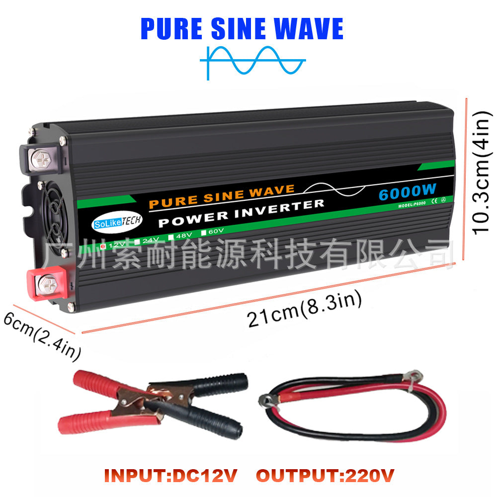 Automotive Pure Sine Wave Inverter1000W Outdoor Adapter Converter12V24V48V60V Turn110V220V