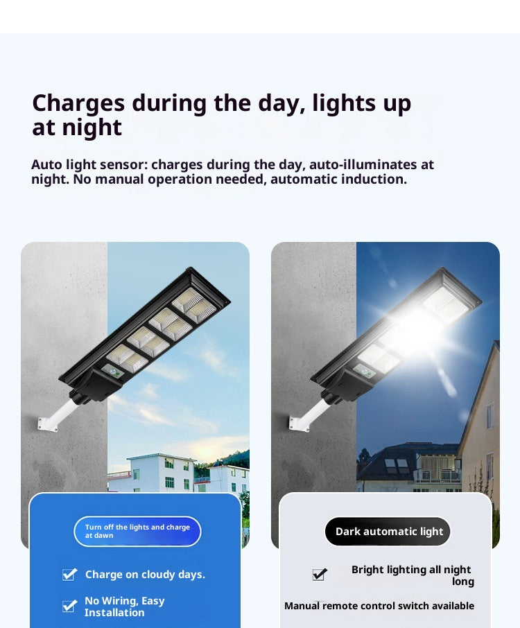 Solar Outdoor Garden & Road Lights IP65 Waterproof LED High Pole Mount with Aluminum Construction