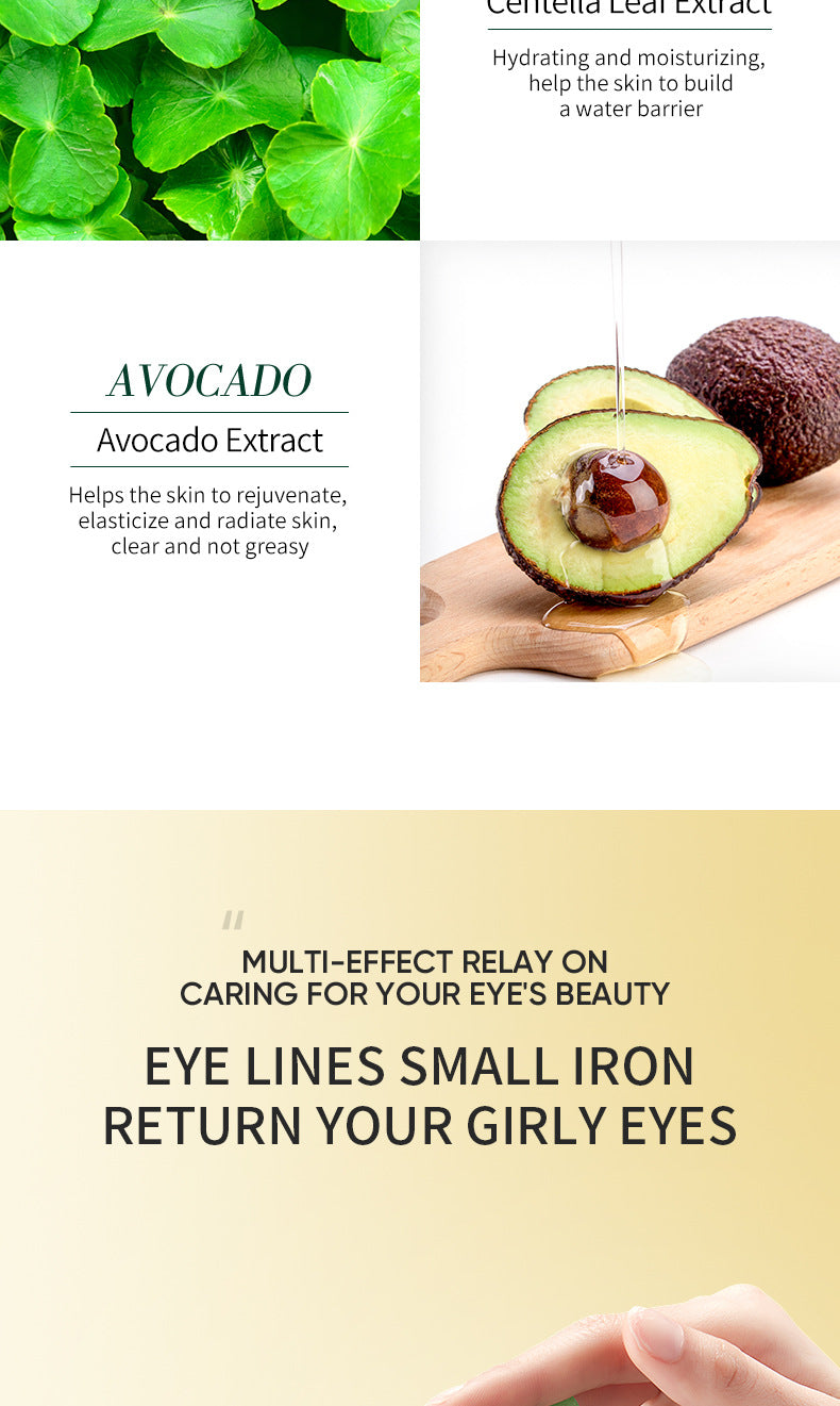 Eye Mask ZOZU Golden Avocado Moisturizing and Hydrating   foreign trade skincare products live wholesale