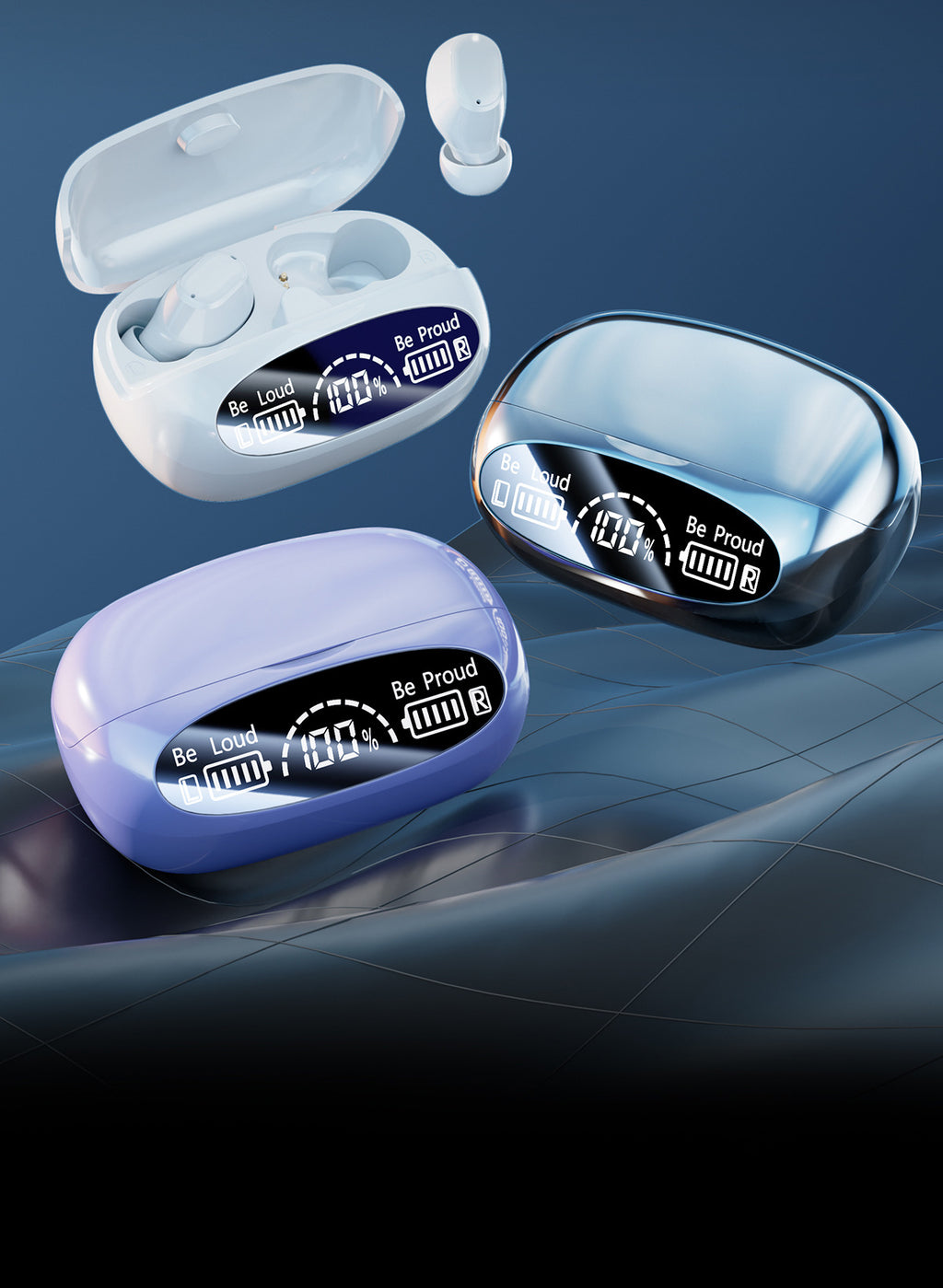 New M151Digital Display Headphones Ultra-Long Battery Life Mini In-Ear Comfortable Long-Wear Private Model Wireless Bluetooth Earphones