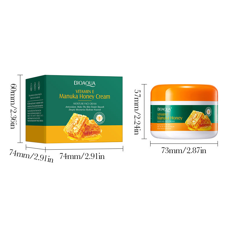 Vitamin E Manuka Honey Face Cream BIOAOUA Moisturizing and Nourishing Face Cream Cross-Border Wholesale