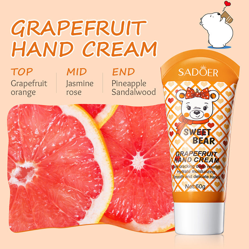 Cartoon Hand Cream60g SADOER Avocado Milk Moisturizing and Hydrating Autumn and Winter Cross-Border Wholesale