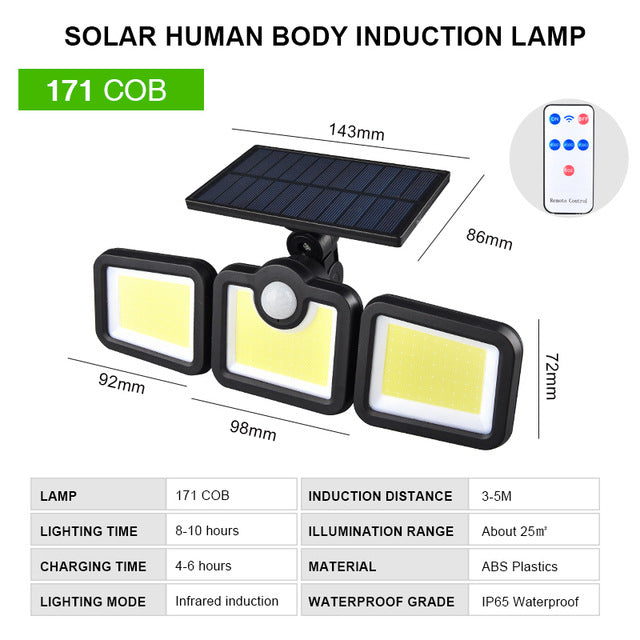 Specialized Outdoor Solar Wall Light LED Split Light Garden Light Garden Light Human Body Sensor Light Street Light