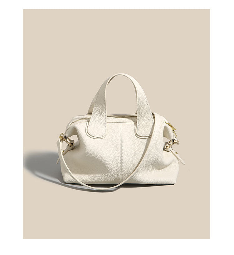 New Genuine Leather Women's Bag Large Capacity Top Layer Cowhide Handbag Crossbody Bag High-end Dumpling Bag Shiling Bag