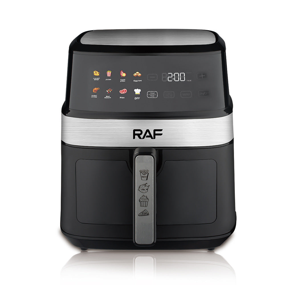 RAF European Standard Large Capacity Air Fryer8L Multifunctional Household Electric Deep Fryer with Visual Intelligent Touchscreen and Oil-Free