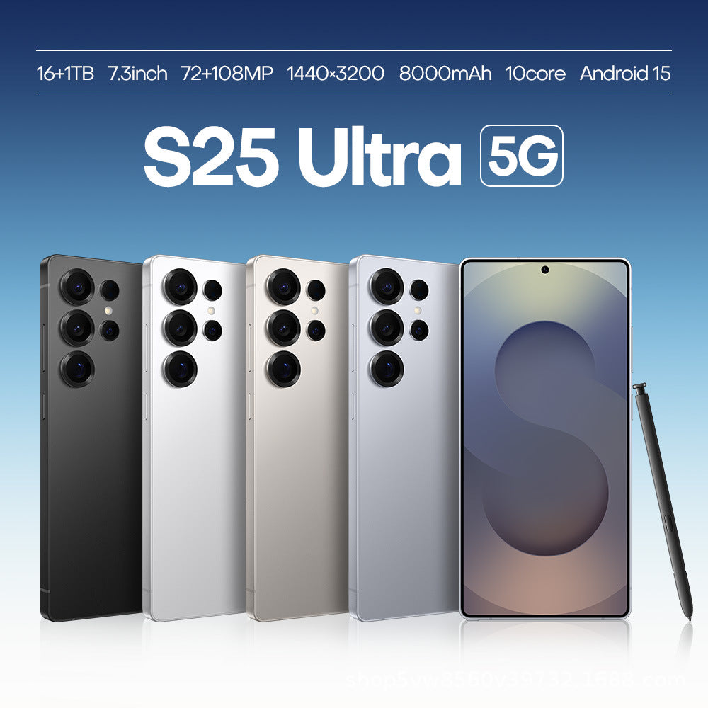 2025Hot Sale S25 Ultra Android7.3inch smartphone16+1T Mobile Phone Source Factory