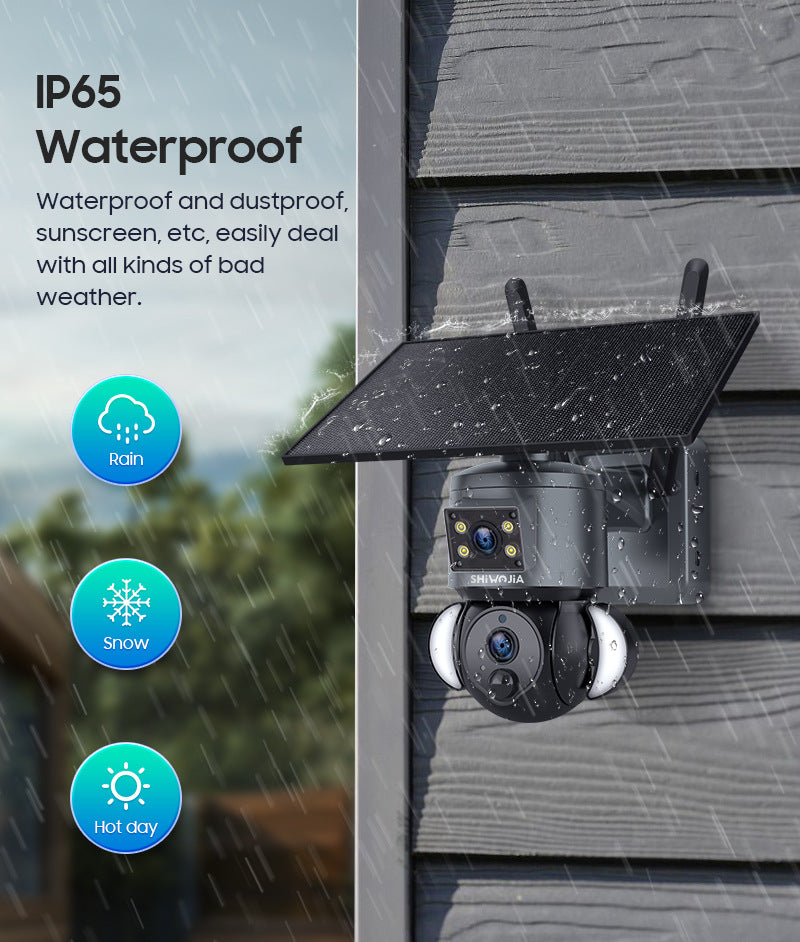 Exclusive Supply AOV Low Power Consumption All Day Recording Surveillance4G Hd600MP Solar-powered Gun Ball Linked Camera