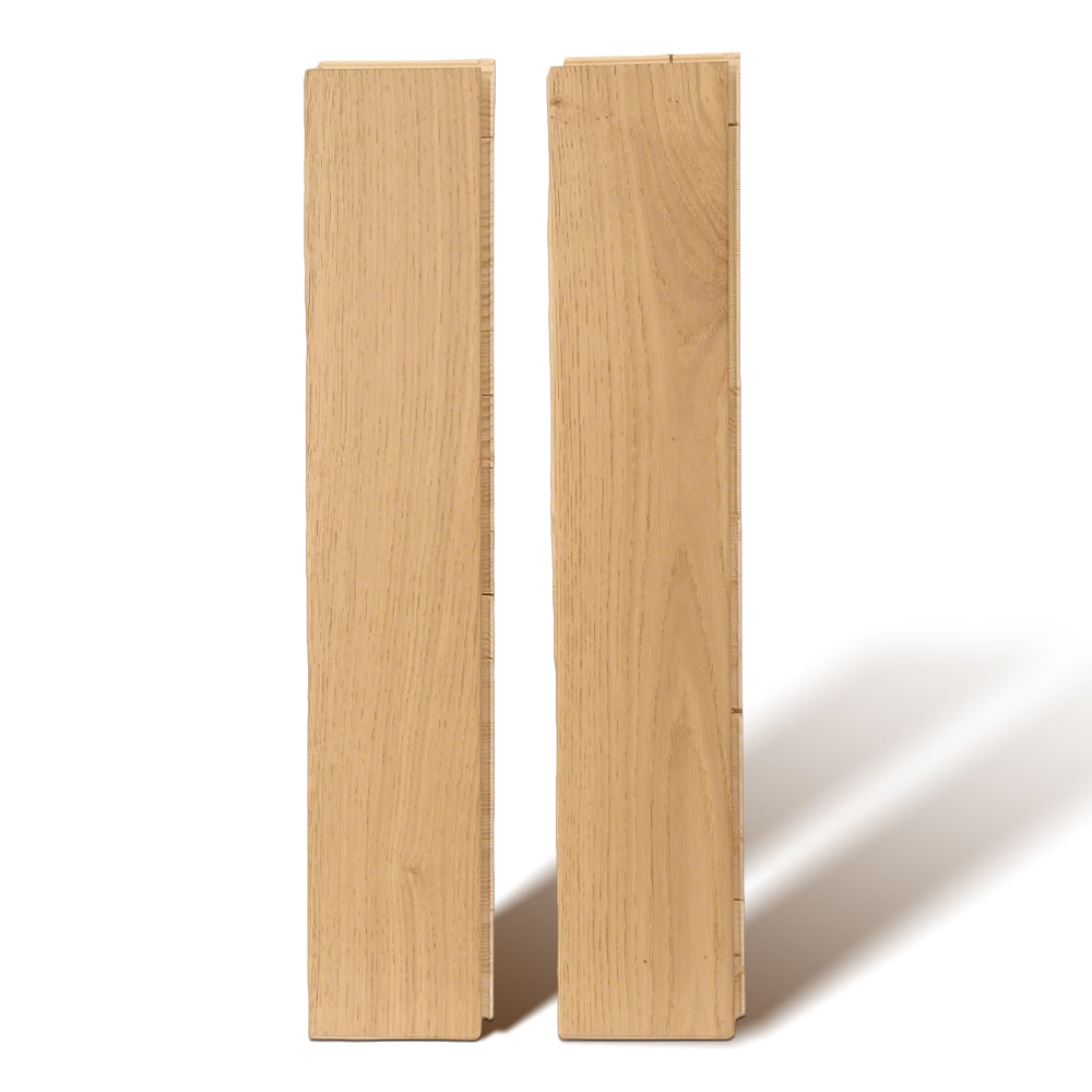 Eco Friendly Solid Oak Flooring UV Coated Hardwood Floor Waterproof Anti-Slip Excellent Dimensional Stability for Modern Outdoor
