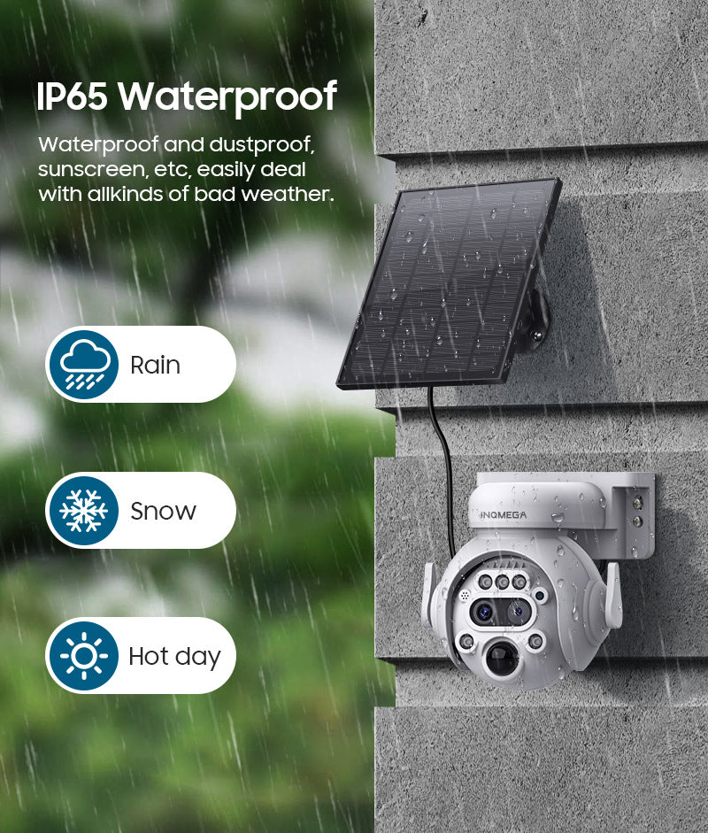 4G Solar Camera Camera6MP High Definition Full Color Camera122x Zoom Outdoor Surveillance Dome Camera