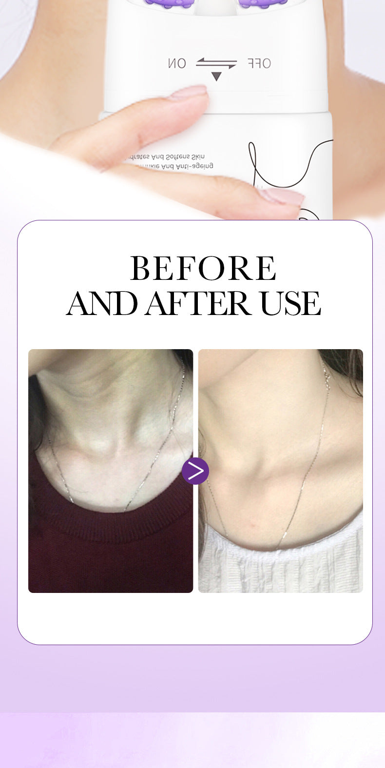Collagen Neck Cream110ml SADOER Firming Roller Neck Lifting Cream  Wholesale