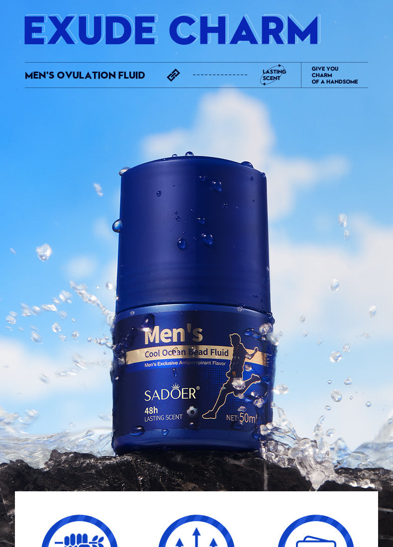 Men's Antiperspirant SADOER Antiperspirant Dry Portable Fragrance Roll-On Deodorant  Wholesale