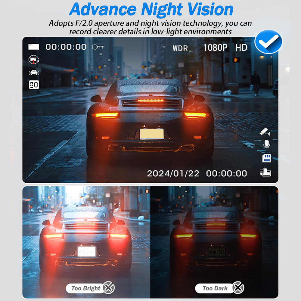 Sanlu Driving Recorder New Model3Touchscreen WIFI Vehicle-Mounted Surveillance Night Vision1080P Hd Camera