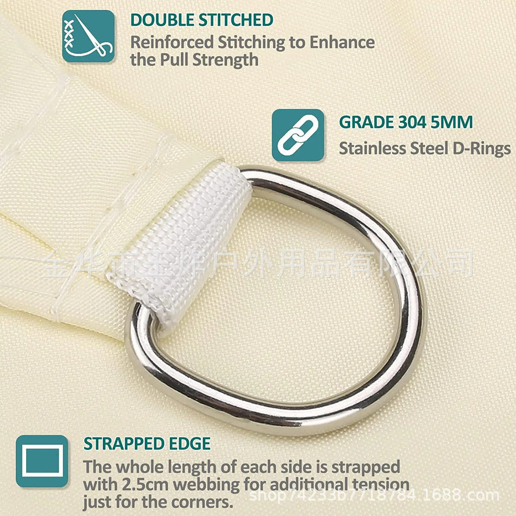 Sunshade Sail Factory Outdoor Camping Canopy Sunshade Awning Courtyard Pool Sunshade Triangle Sail