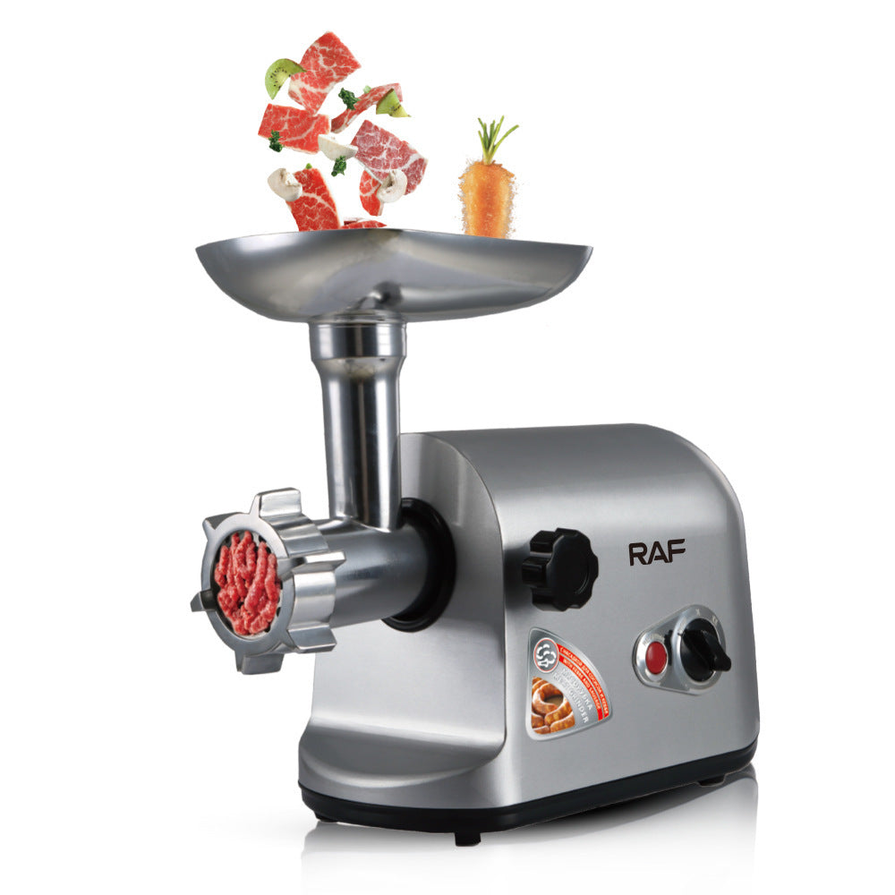RAF Electric Meat Grinder Desktop Multi-Functional Kitchen Household Sausage Stuffer High-Power Meat Mincer Mixer