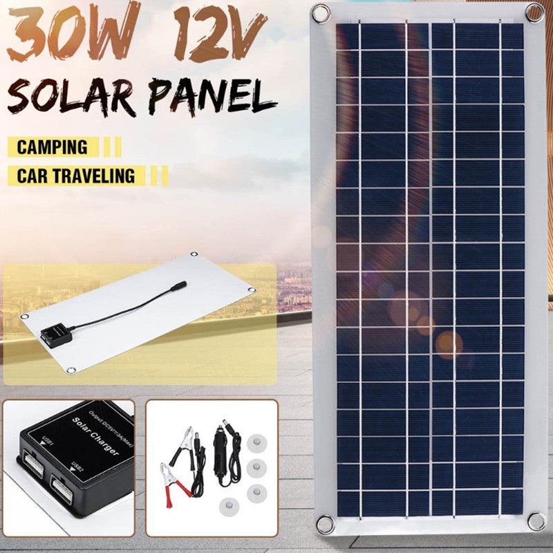 30W Flexible Lightweight Portable Controller Solar Charging Board Durability Solar Charger
