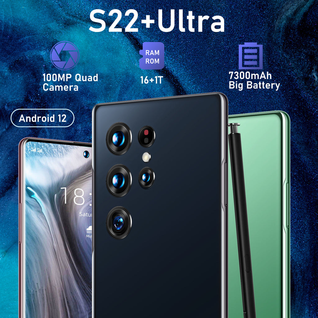 2024New Product S22+UItre Mobile Phone16+1T In-stock Smartphones Direct from Factory