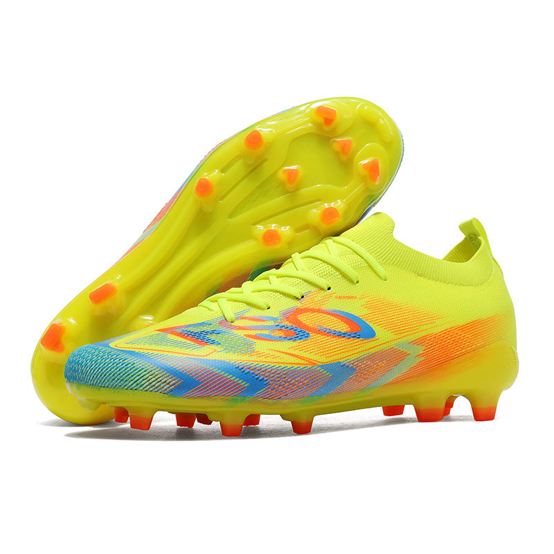 Manufacturer Football Shoes Long Spikes Student Adult Outdoor Turf Training Shoes Professional Competition Sports Shoes Wholesale