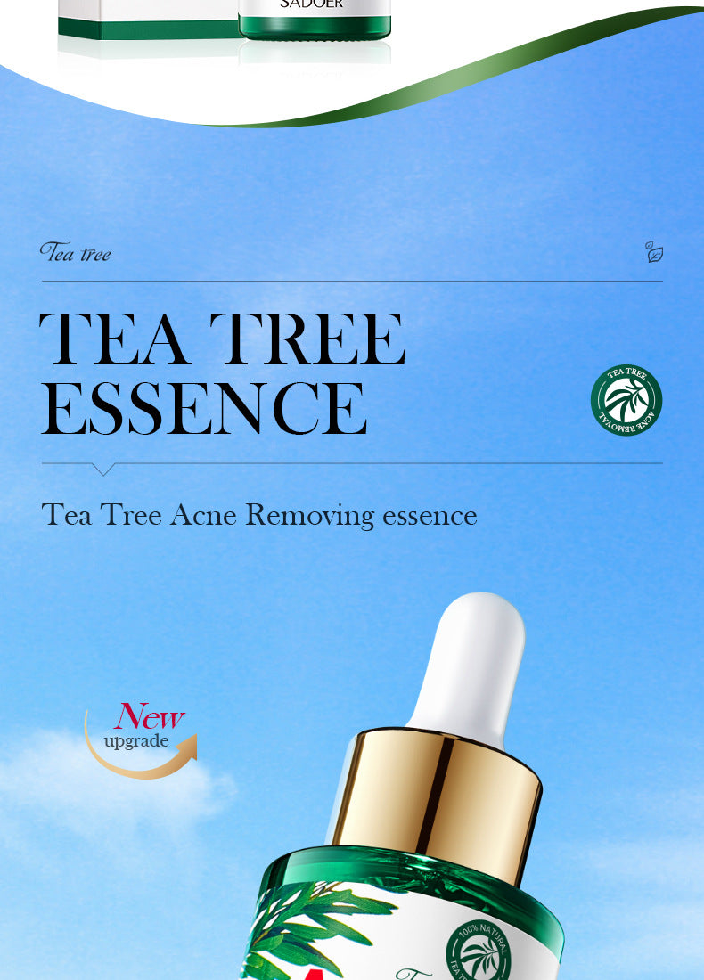 Tea Tree Essence30ml SADOER Moisturizing and refreshing cross-border foreign trade wholesale