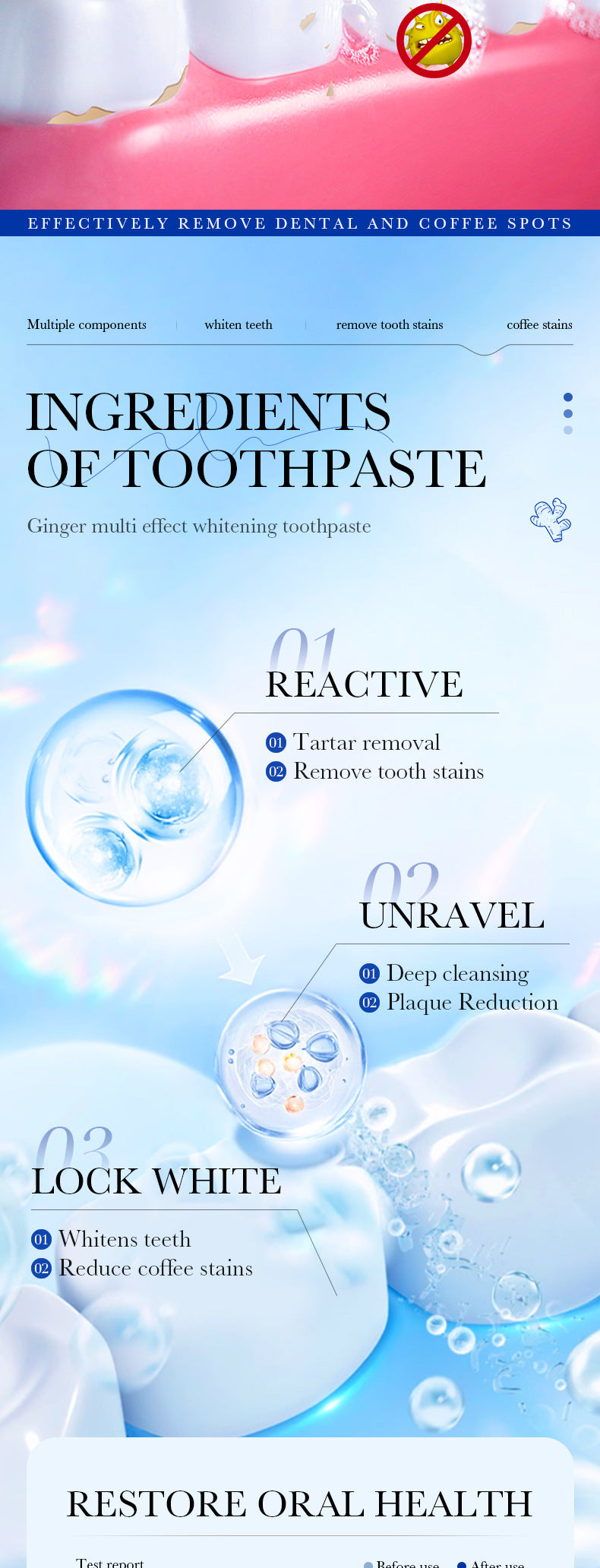 Mint Toothpaste100gSADOER Propolis Sea Salt Ginger Cleans Tartar Strengthens Teeth  Wholesale