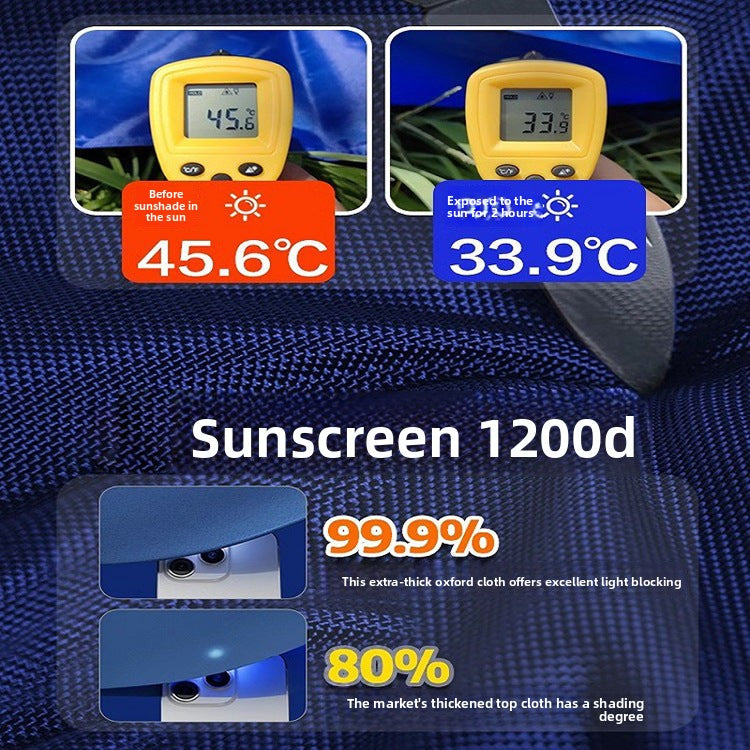 Sunshade Umbrella Sun Protection Stall Tent Large Outdoor Folding Large Umbrella Commercial Square Rain Shelter Courtyard