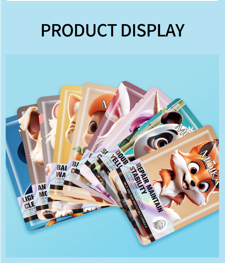 MOIKA Full Pore Shrinking White Tiger Mask Hydrating3D Animal Quality Oil Control Moisturizing Skin Care