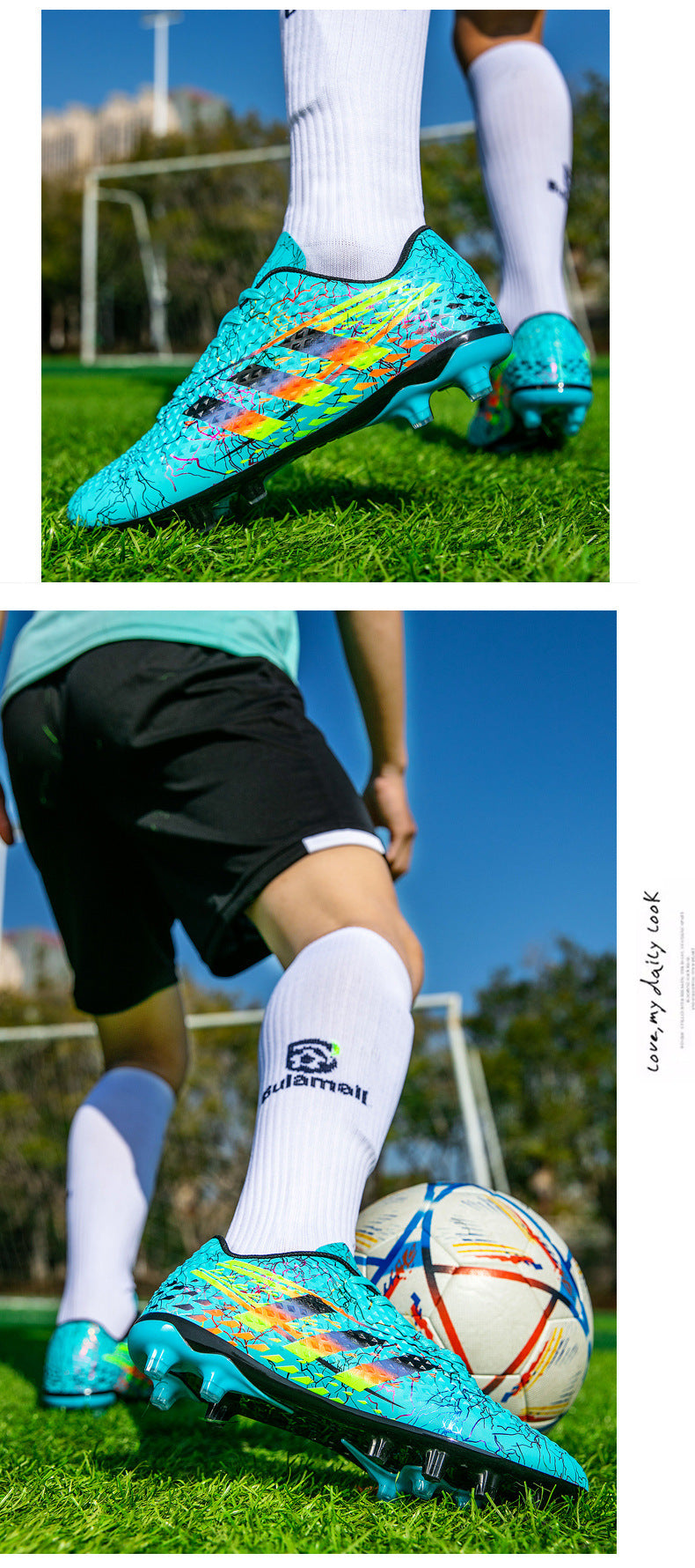 New professional football shoes for men and women AG Spike TF Broken Nail Youth Student Grassland Competition Training Shoes