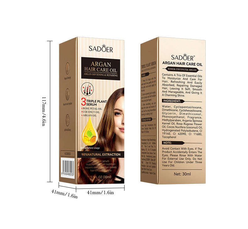 Hair Care Essential Oil30ml SADOER Smooth and Nourishing Hair Care Essential Oil  Wholesale