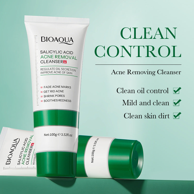Salicylic Acid Facial Cleanser100g BIOAOUA Deep Cleansing Moisturizing Facial Cleanser  Wholesale