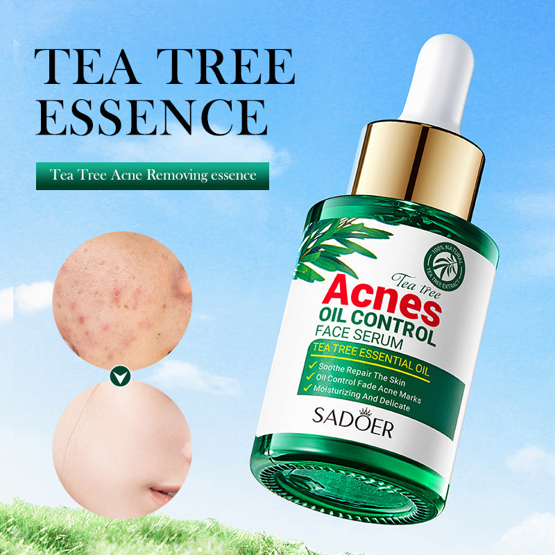 Tea Tree Essence30ml SADOER Moisturizing and refreshing cross-border foreign trade wholesale
