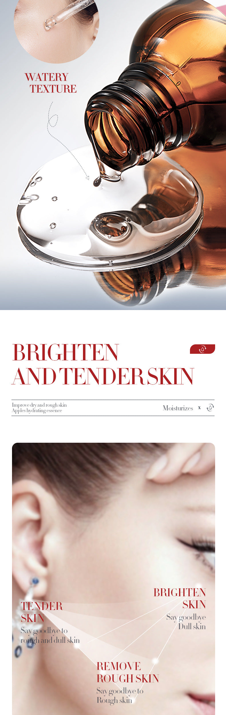 Fruit Essence15ml  Apple Plant Moisturizing and Hydrating Export Manufacturer Wholesale